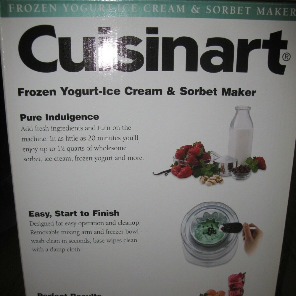CUISINART frozen yogurt ice cream maker